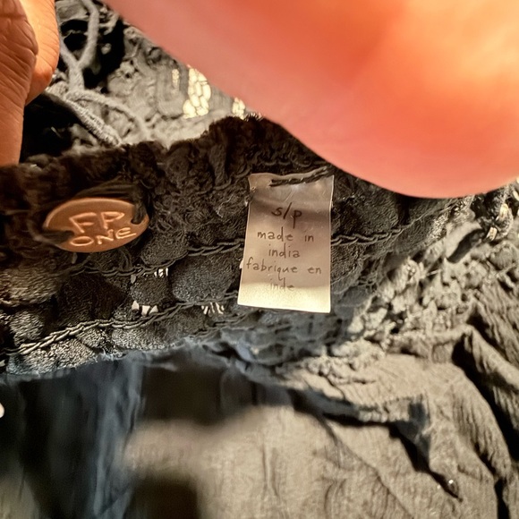 Free People Charcoal Lace Dress - Picture 6 of 10